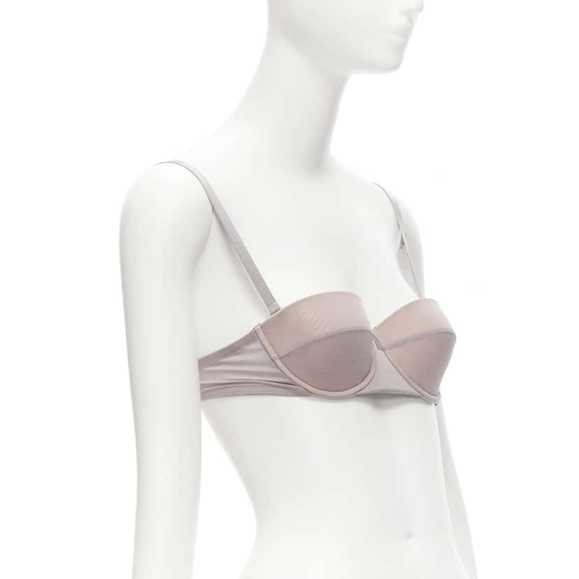 Gucci 3D Mesh Bra Grey Polyamide Never worn - Front View