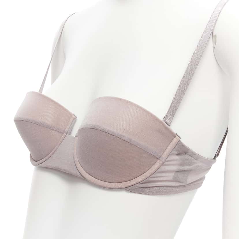 Gucci 3D Mesh Bra Grey Polyamide Never worn - Back View
