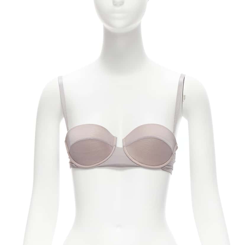 Gucci 3D Mesh Bra Grey Polyamide Never worn - Inside View