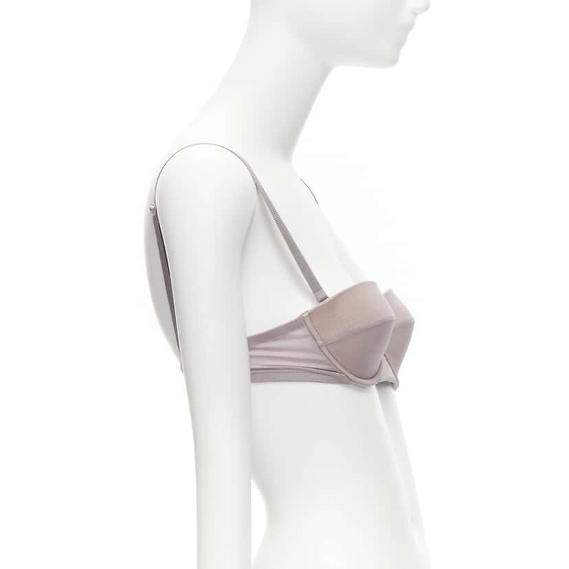 Gucci 3D Mesh Bra Grey Polyamide Never worn - Model View