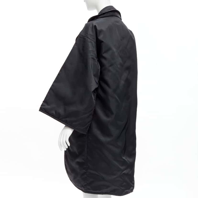 Yohji Yamamoto Black Padded Kimono Coat Black Never worn - Back View