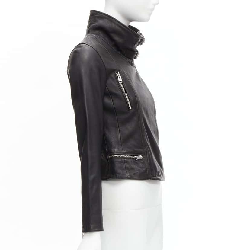 All Saints Bales Black Leather Never worn - Box View
