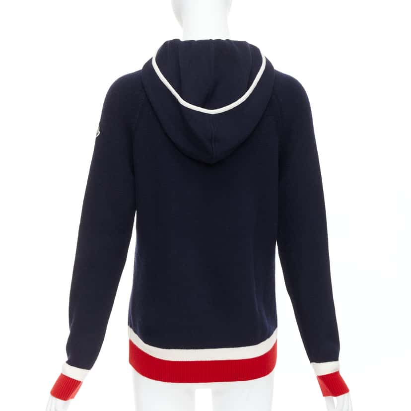 Moncler Argyle Turtleneck Sweater Red Wool Never worn - Box View