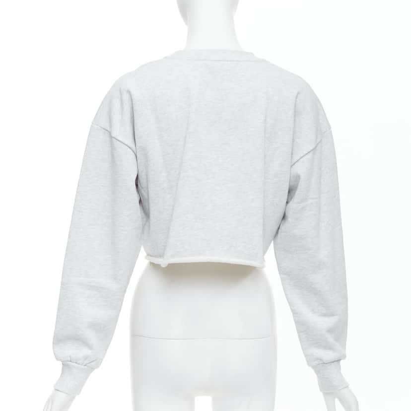 Celine Varsity Logo Sweatshirt Grey Cotton Never worn - Box View