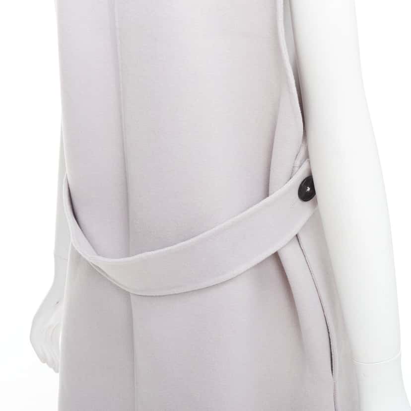 Jil Sander Grey Vest Coat Grey Wool Very good condition - Back View