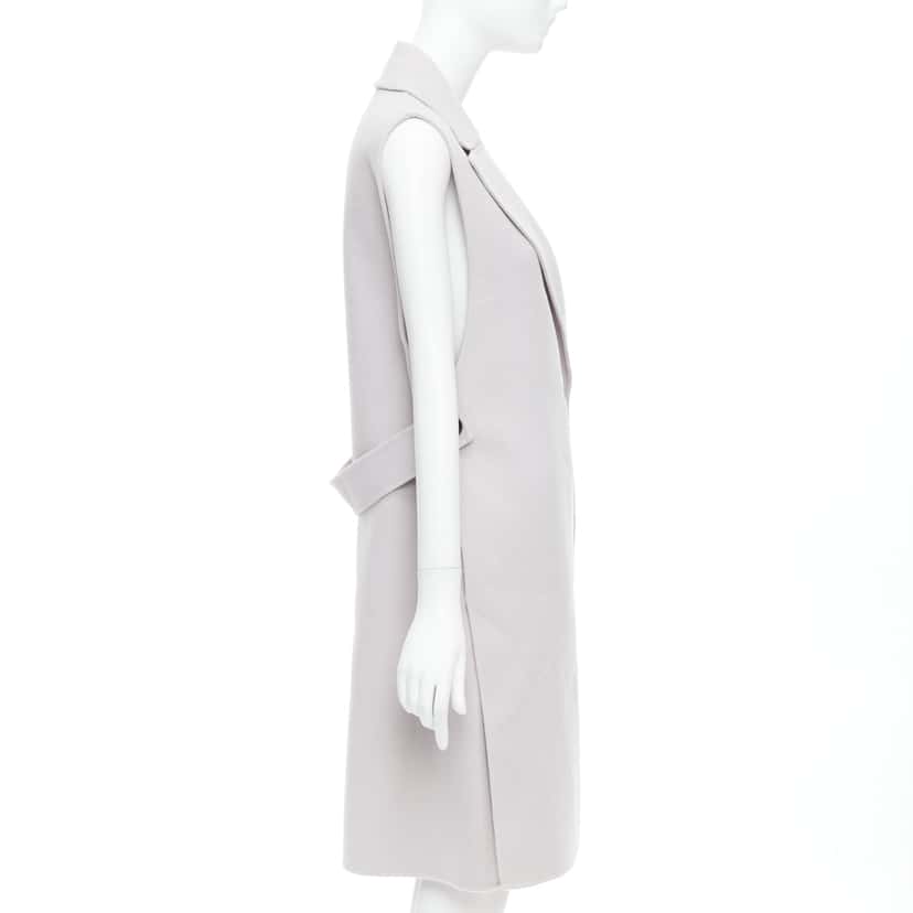 Jil Sander Grey Vest Coat Grey Wool Very good condition - Box View
