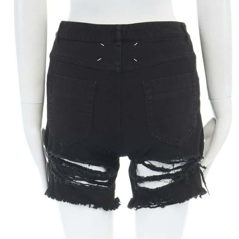 Maison Martin Margiela Shredded Ripped Jeans Black Cotton Very good condition - Box View