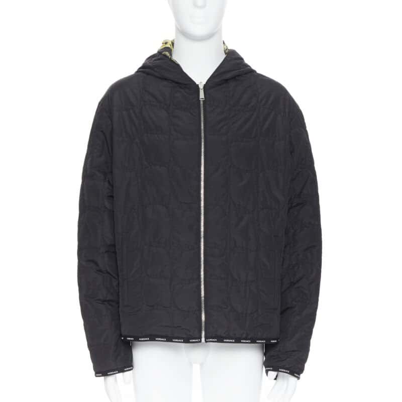 Versace Black Gold Jacket MultiColor Never worn, with tag - Model View