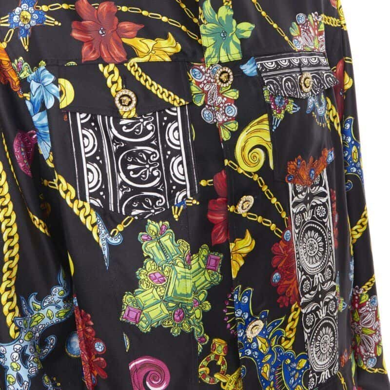 Versace Jewel Crystal Jacket Black Polyester Never worn, with tag - Back View