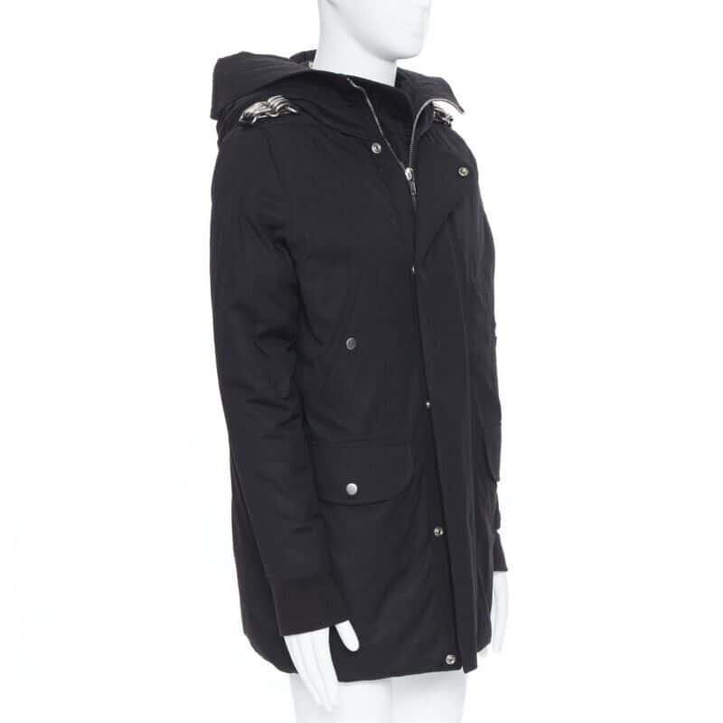 Rick Owens Chained Goose Puffer Black Cotton Never worn, with tag - Inside View
