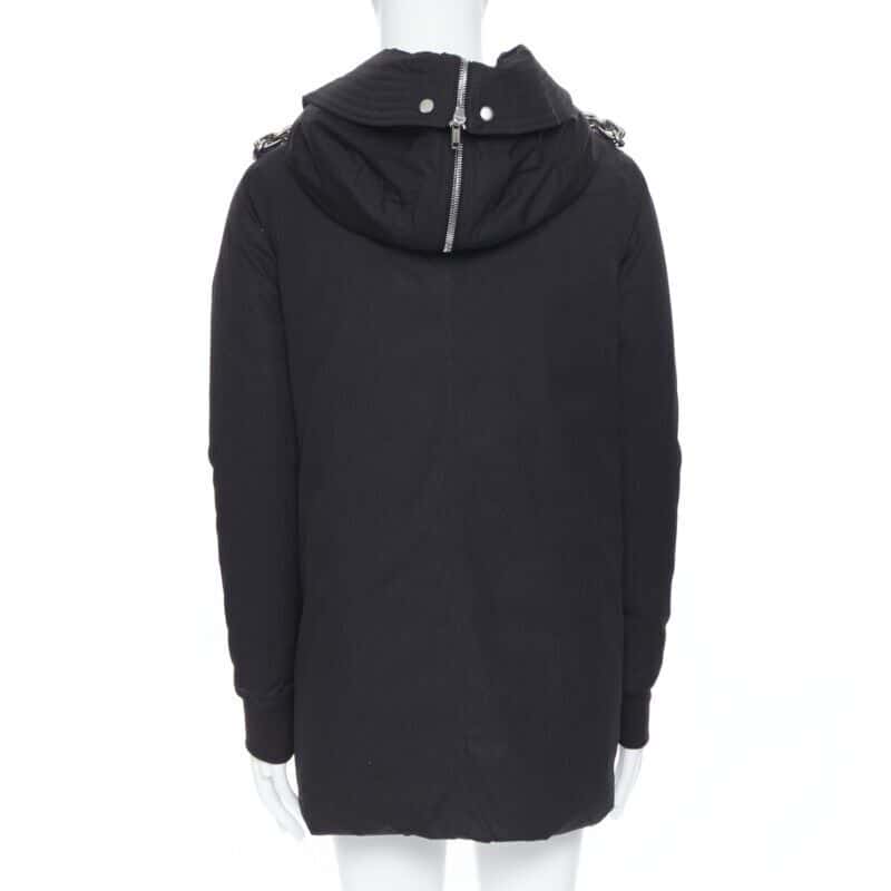 Rick Owens Chained Goose Puffer Black Cotton Never worn, with tag - Box View