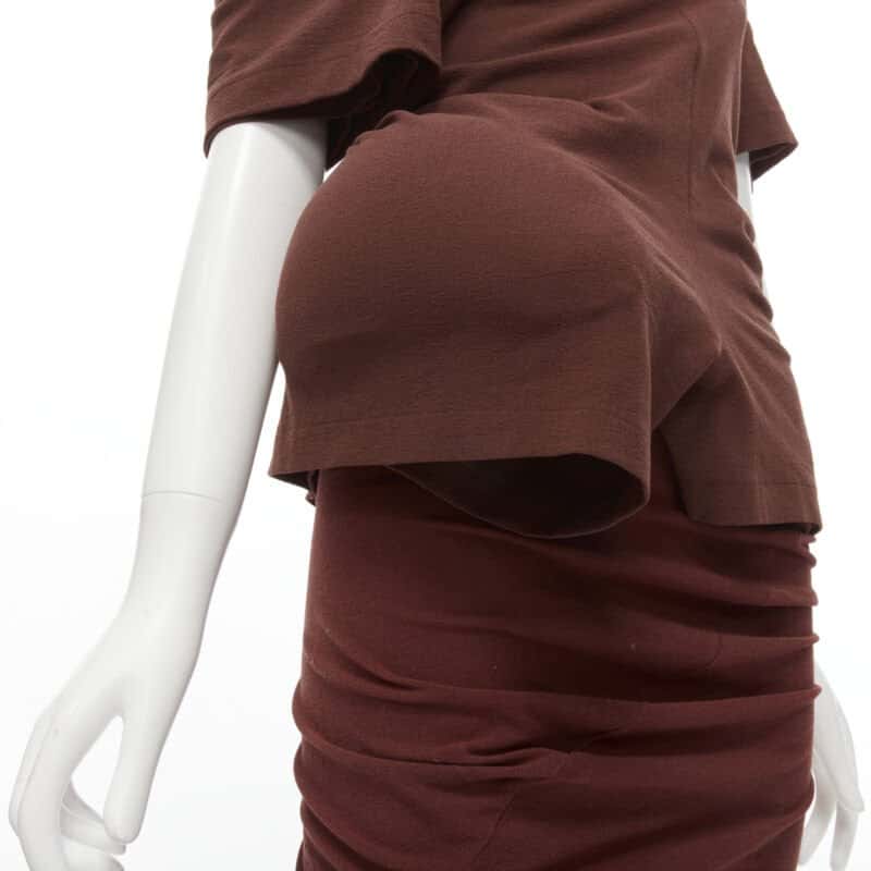 Comme Des Garcons Lumps Bumps Set Brown Viscose Very good condition - Back View