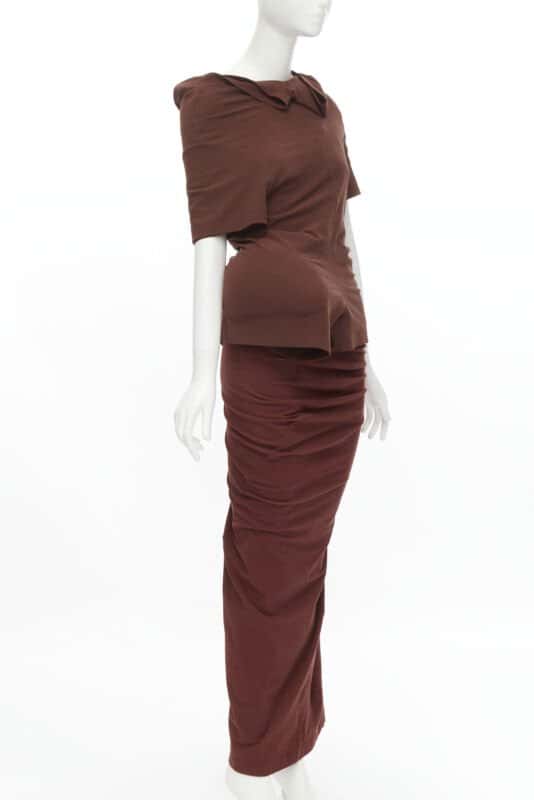 Comme Des Garcons Lumps Bumps Set Brown Viscose Very good condition - Inside View