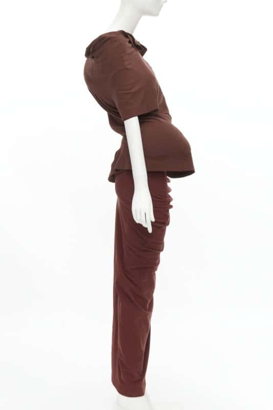 Comme Des Garcons Lumps Bumps Set Brown Viscose Very good condition - Model View