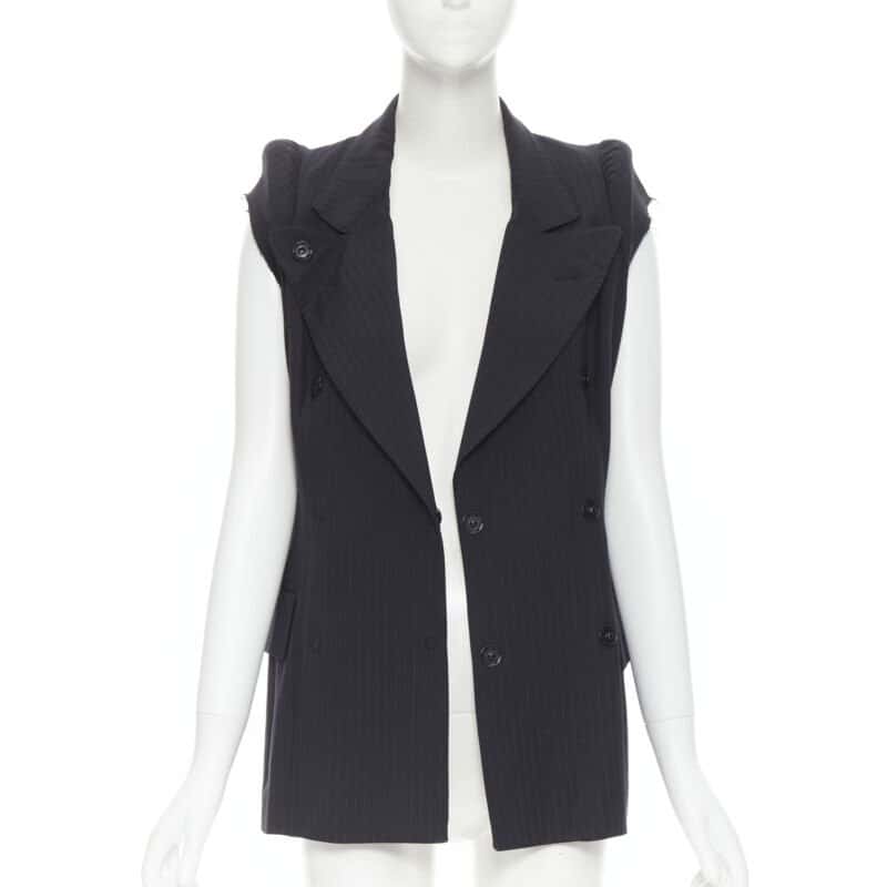 Maison Martin Margiela Deconstructed Shoulder Jacket Black Cotton Very good condition - Inside View