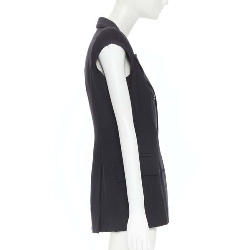 Maison Martin Margiela Deconstructed Shoulder Jacket Black Cotton Very good condition - Box View