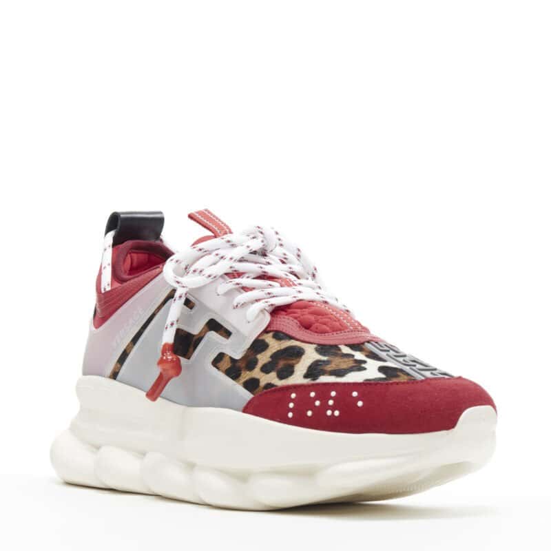 Versace Blowzy Chunky Sneakers Red Never worn - Back View