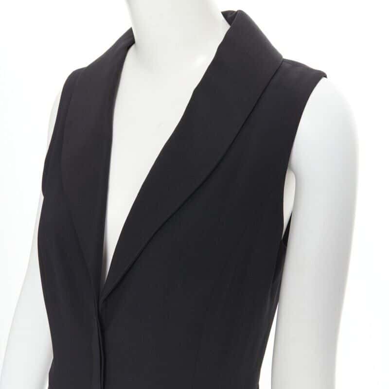 Brandon Maxwell Jumpsuit Black Silk Never worn, with tag - Back View