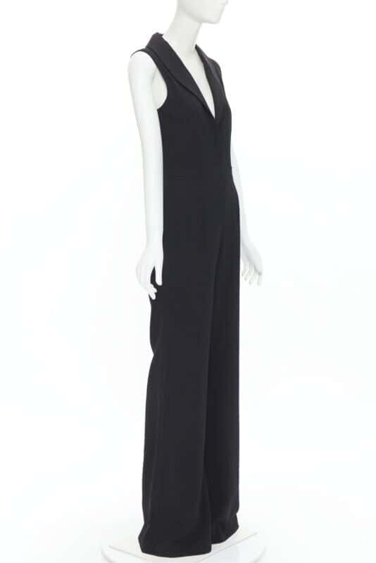 Brandon Maxwell Jumpsuit Black Silk Never worn, with tag - Inside View
