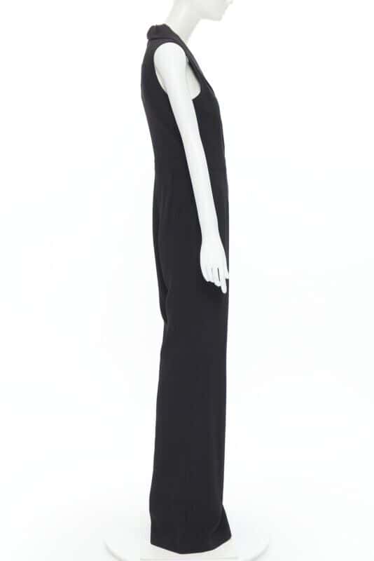 Brandon Maxwell Jumpsuit Black Silk Never worn, with tag - Model View