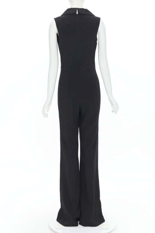 Brandon Maxwell Jumpsuit Black Silk Never worn, with tag - Box View