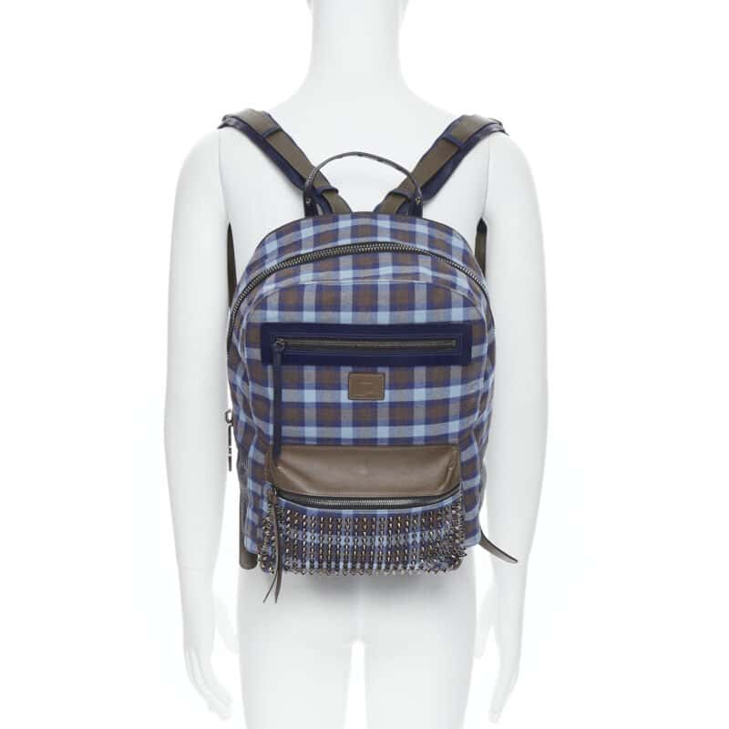 Christian Louboutin Nylon Logo Waist Bag Blue Very good condition - Back View