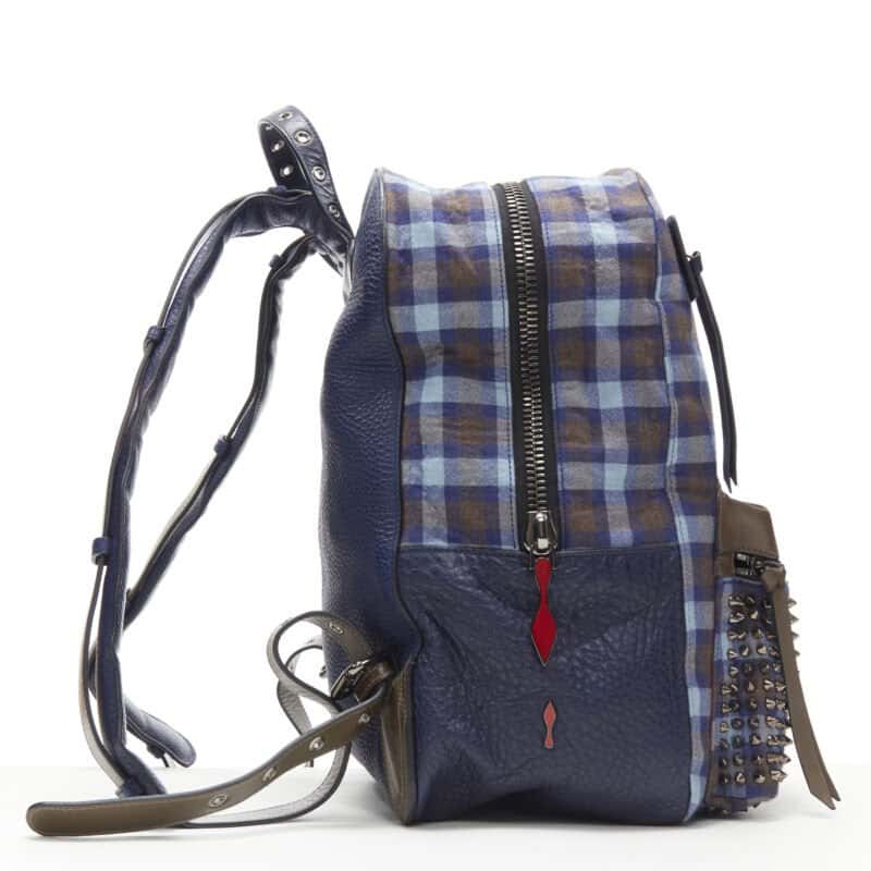 Christian Louboutin Nylon Logo Waist Bag Blue Very good condition - Model View