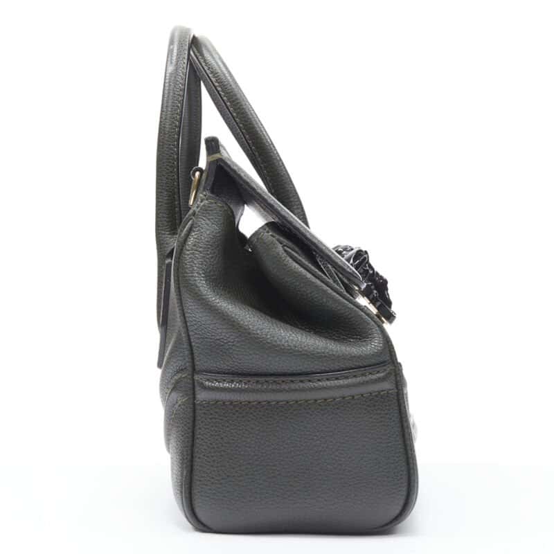 Versace Medusa Crossbody Bag Green Leather Very good condition - Inside View