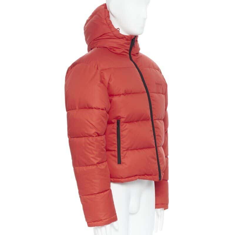 Balenciaga Red Nylon Puffer Red Never worn, with tag - Model View