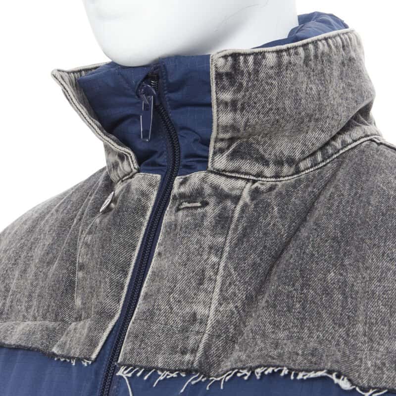 Balenciaga Navy Denim Puffer Blue Never worn, with tag - Back View