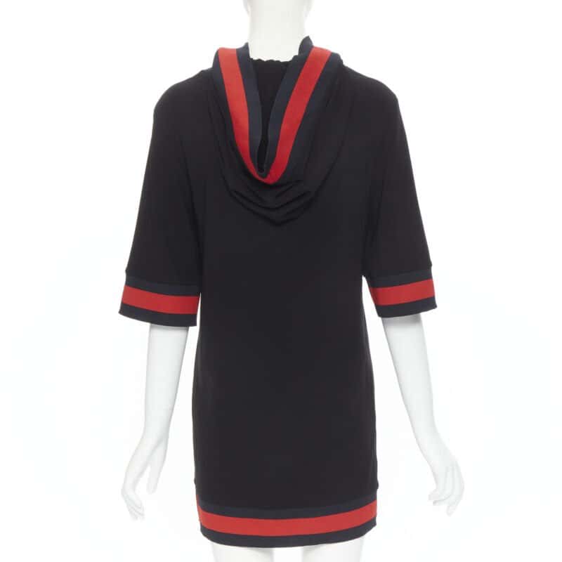 Gucci Web Trim Dress Black Polyester Never worn, with tag - Box View