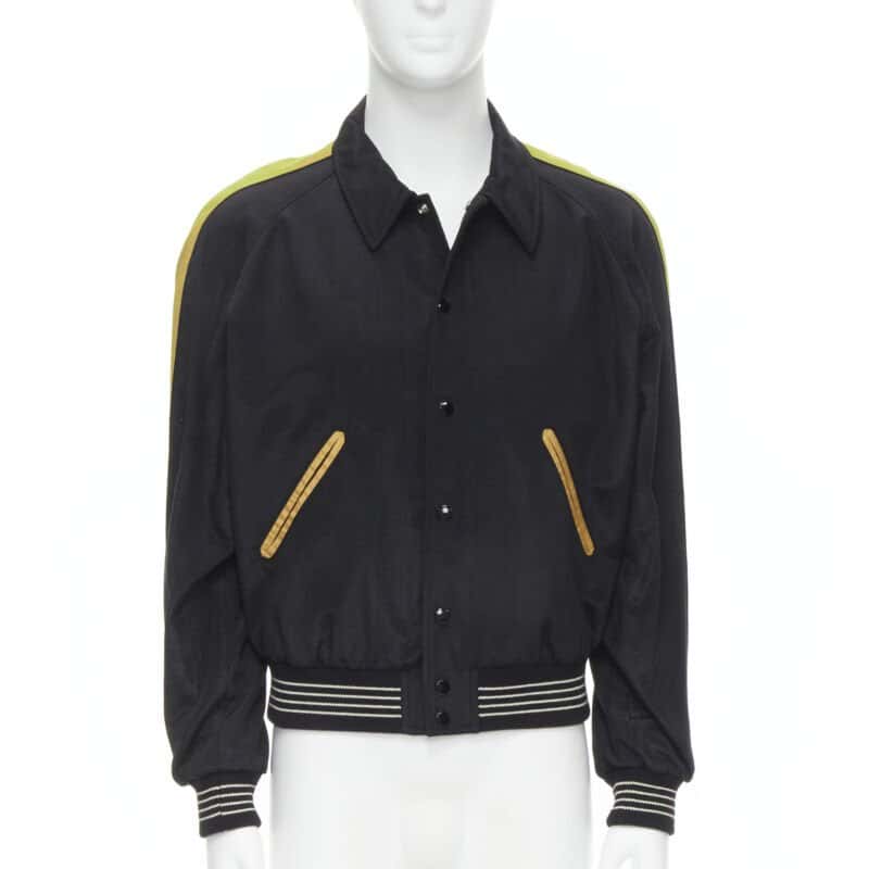 Celine Teddy Bomber Jacket Black Cotton Never worn, with tag - Back View