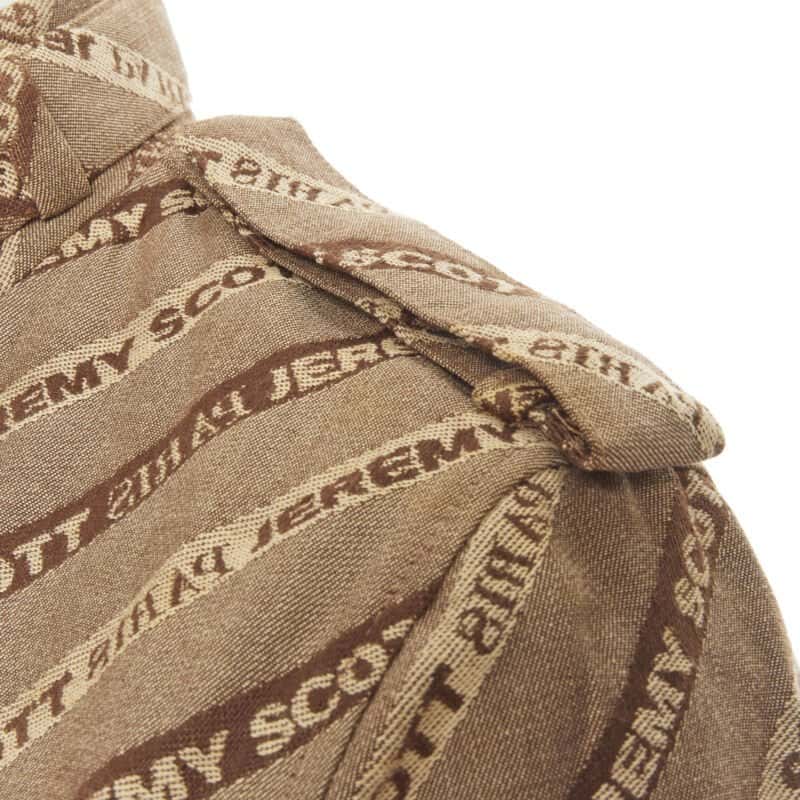 Jeremy Scott Brown Aviator Bomber Brown Cotton Fair condition - Back View