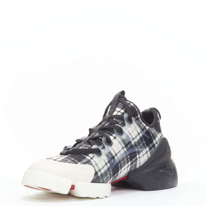 Christian Dior Check Chunky Sneakers Grey Very good condition - Model View
