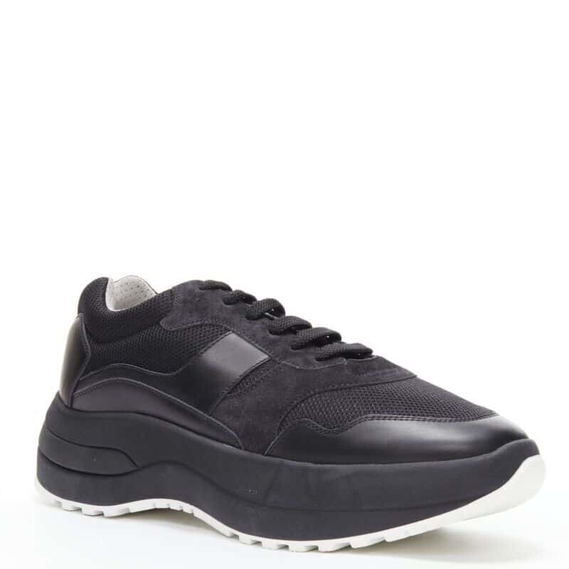 Celine Platform Dad Sneakers Black Leather Never worn - Front View