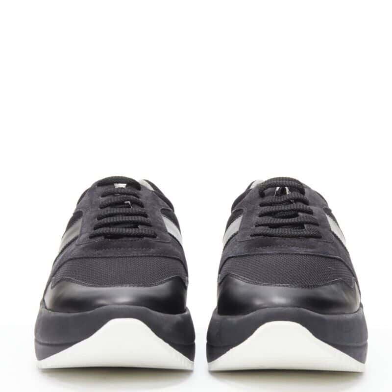Celine Platform Dad Sneakers Black Leather Never worn - Model View