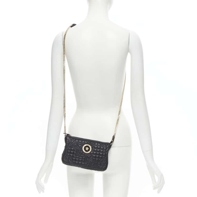 Versace Vanitas Black Leather Very good condition - Back View
