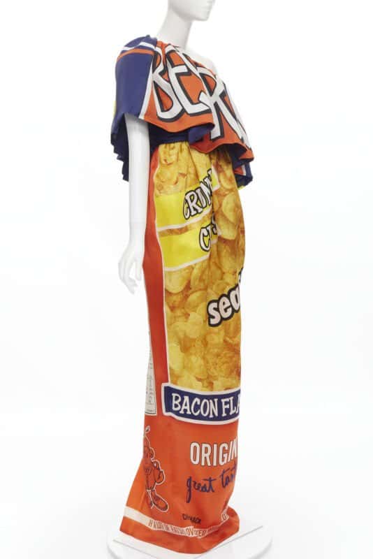 Moschino Potato Chip Gown MultiColor Silk Very good condition - Inside View