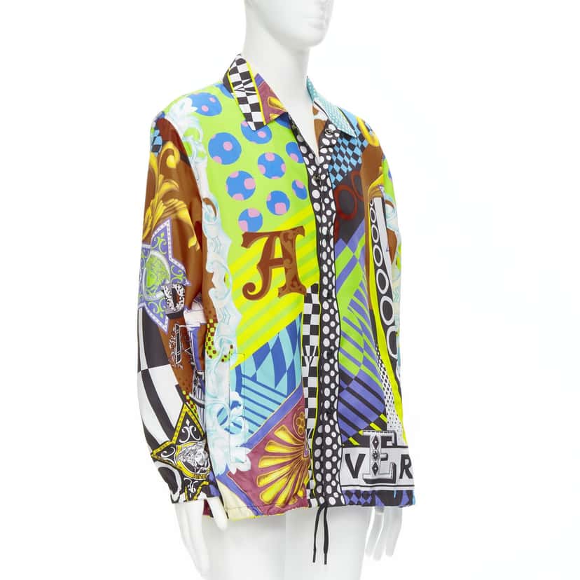 Versace Temple Print Jacket MultiColor Never worn, with tag - Inside View