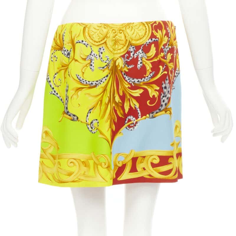 Versace Baroque Pin Skirt MultiColor Viscose Never worn, with tag - Box View