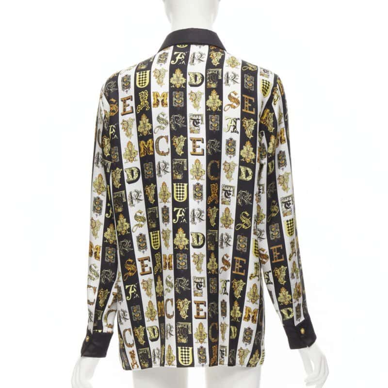 Versace Barocco Medusa Shirt Gold Silk Never worn, with tag - Box View