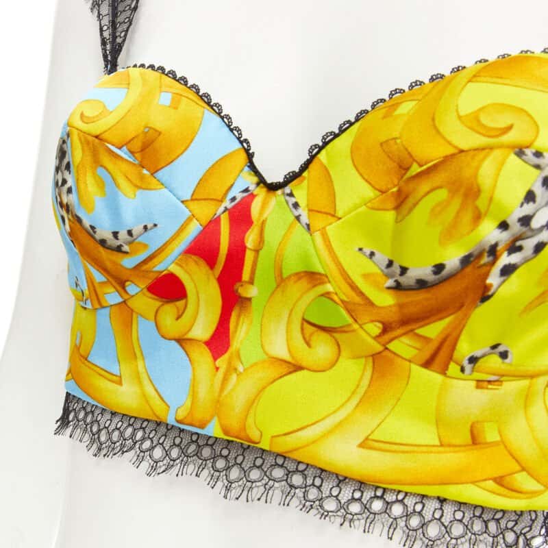 Versace Pop Lace Bustier MultiColor Polyester Never worn, with tag - Back View