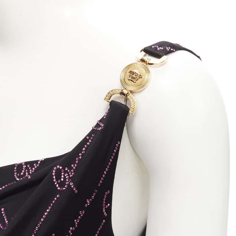 Versace Gianni Versace Signature Black Viscose Never worn, with tag - Back View