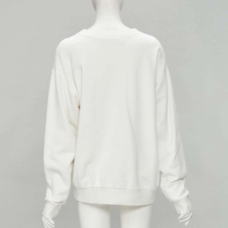 Gucci Logo Cotton Sweatshirt White Cotton Never worn - Box View