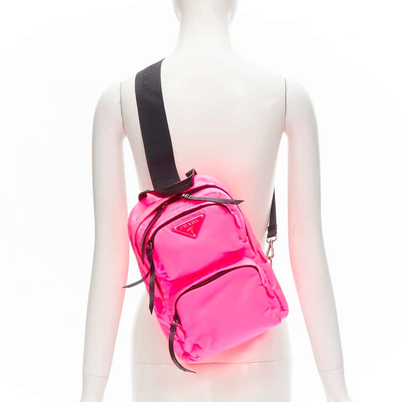 Prada Tessuto Nylon Pink Very good condition - Back View