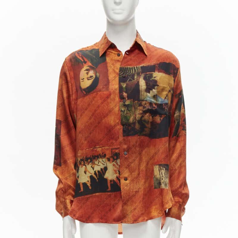 Yohji Yamamoto HZ B20 431 Orange Silk Very good condition - Front View