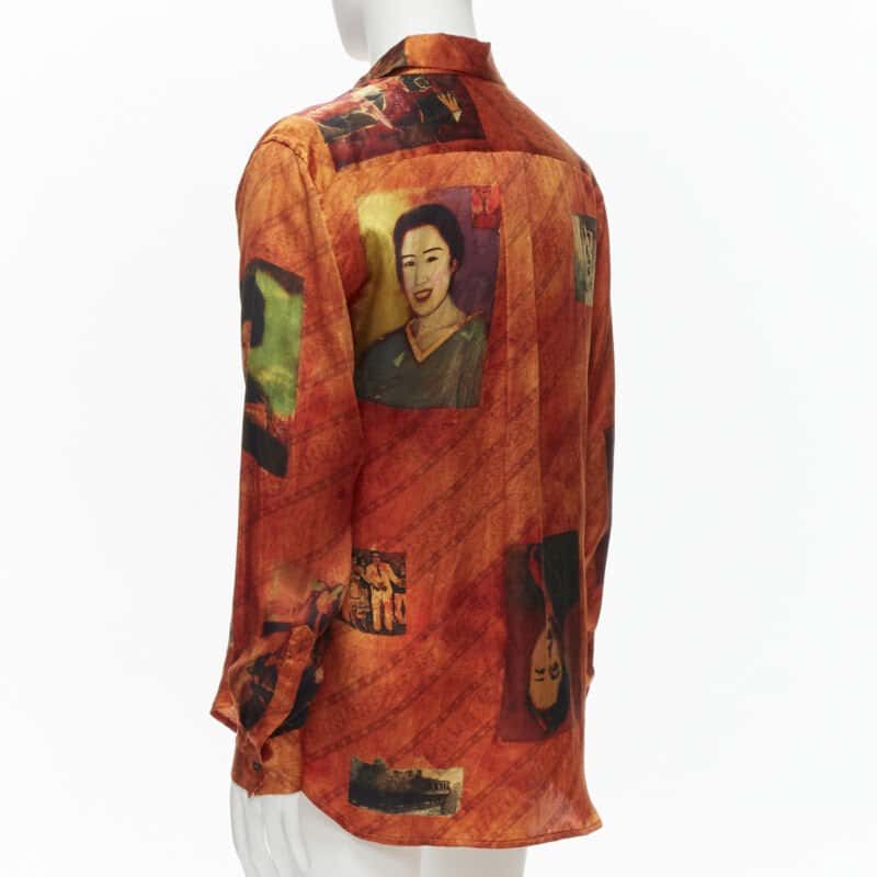 Yohji Yamamoto HZ B20 431 Orange Silk Very good condition - Back View