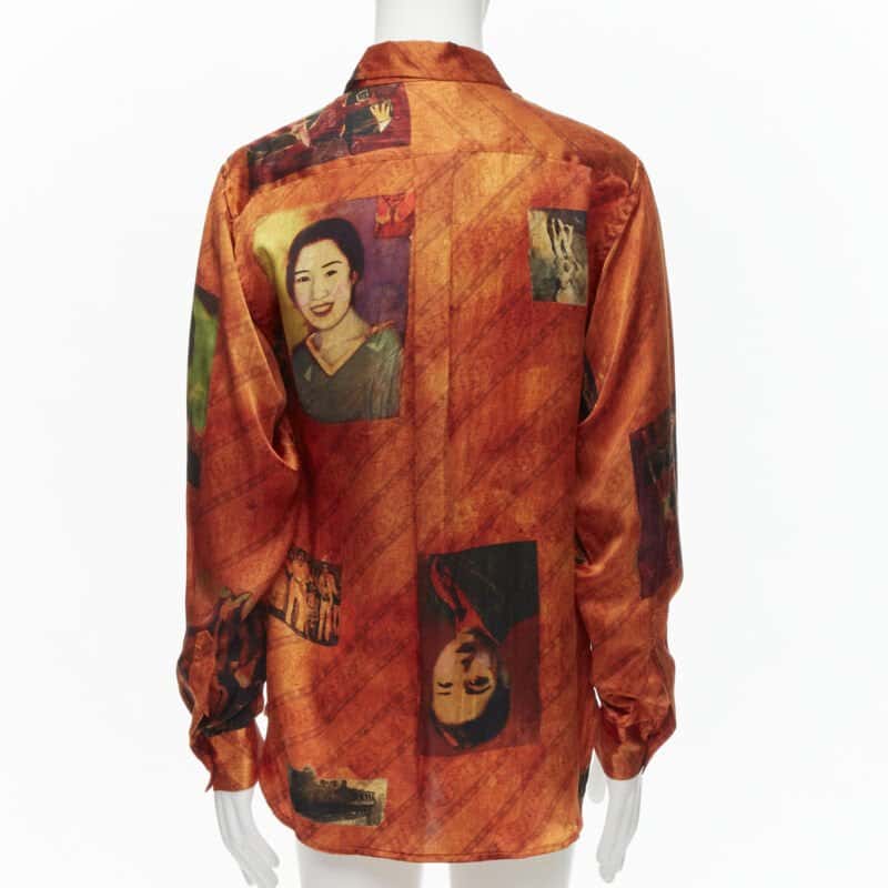 Yohji Yamamoto HZ B20 431 Orange Silk Very good condition - Box View