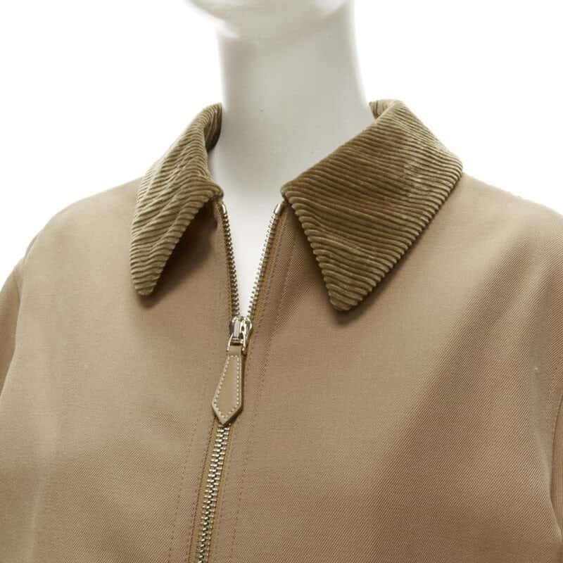Burberry Biscuit Nylon Jacket Beige Cotton Never worn, with tag - Back View