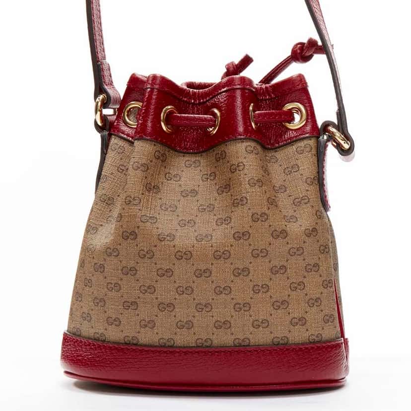 Gucci Doraemon GG Bucket Bag Brown Never worn, with tag - Box View